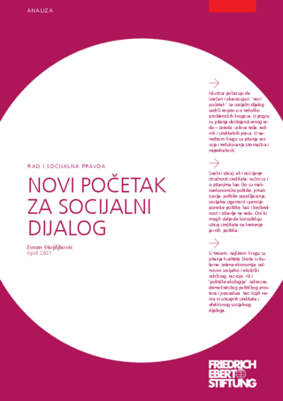 Novi početak za socijalni dijalog