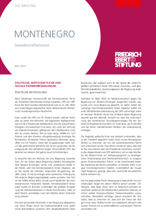 Montenegro : Gewerkschaftsmonitor