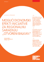 Mogući ekonomski efekti inicijative za regionalnu saradnju "Otvoreni Balkan"