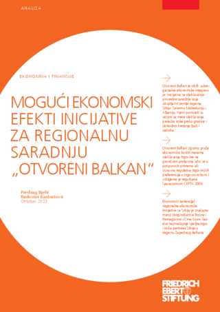 Mogući ekonomski efekti inicijative za regionalnu saradnju "Otvoreni Balkan"