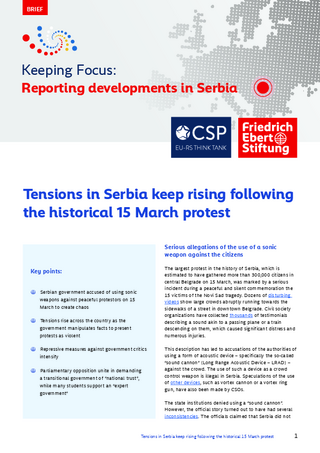 Tensions in Serbia keep rising following the historical 15 March protest