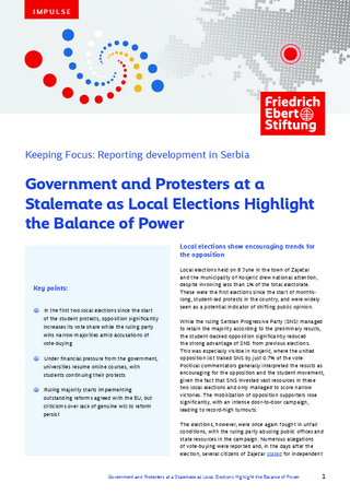 Government and protesters at a stalemate as local elections highlight the balance of power