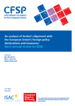 An analysis of Serbiaʿs alignment with the European Unionʿs foreign policy declarations and measures