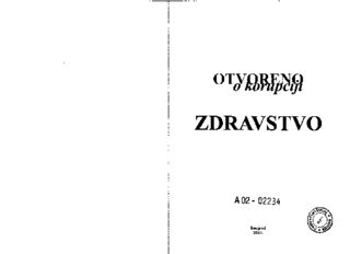 Otvoreno o korupciji - zdravstvo