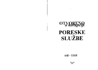 Otvoreno o korupciji - poreske službe