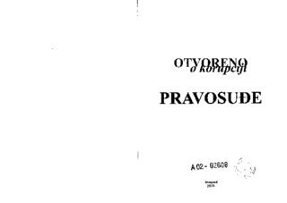 Otvoreno o korupciji - pravosuđe
