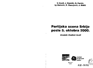 Partijska scena Srbije posle 5. oktobra 2000