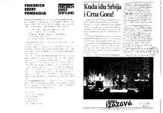 Kuda idu Srbija i Crna Gora?